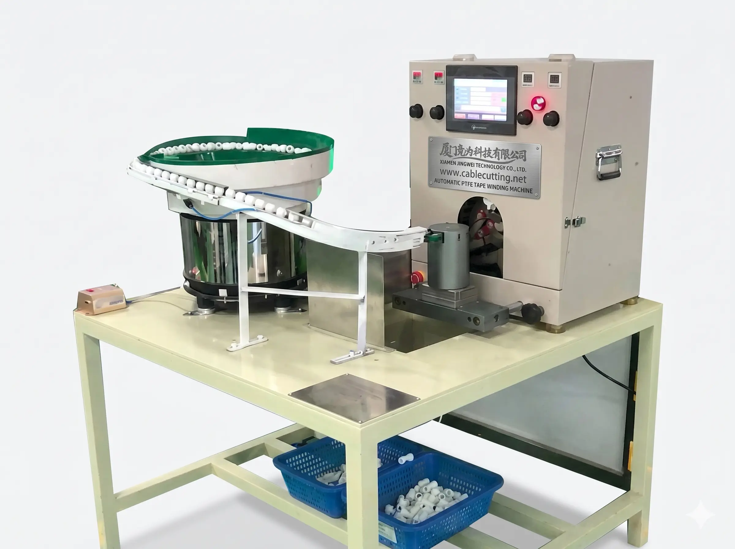 เครื่องพันเทป PTFE อัตโนมัติ WPM-1310 | เครื่องม้วนสายไฟคุณภาพสูง
