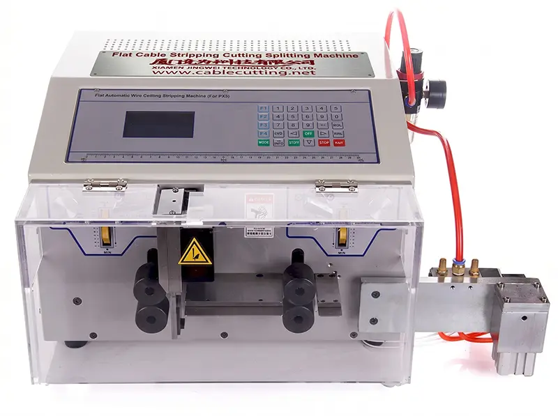 เครื่องปอกและแยกสายแบนอัตโนมัติ WPM-09E+S | เครื่องผลิตสายไฟคุณภาพสูง