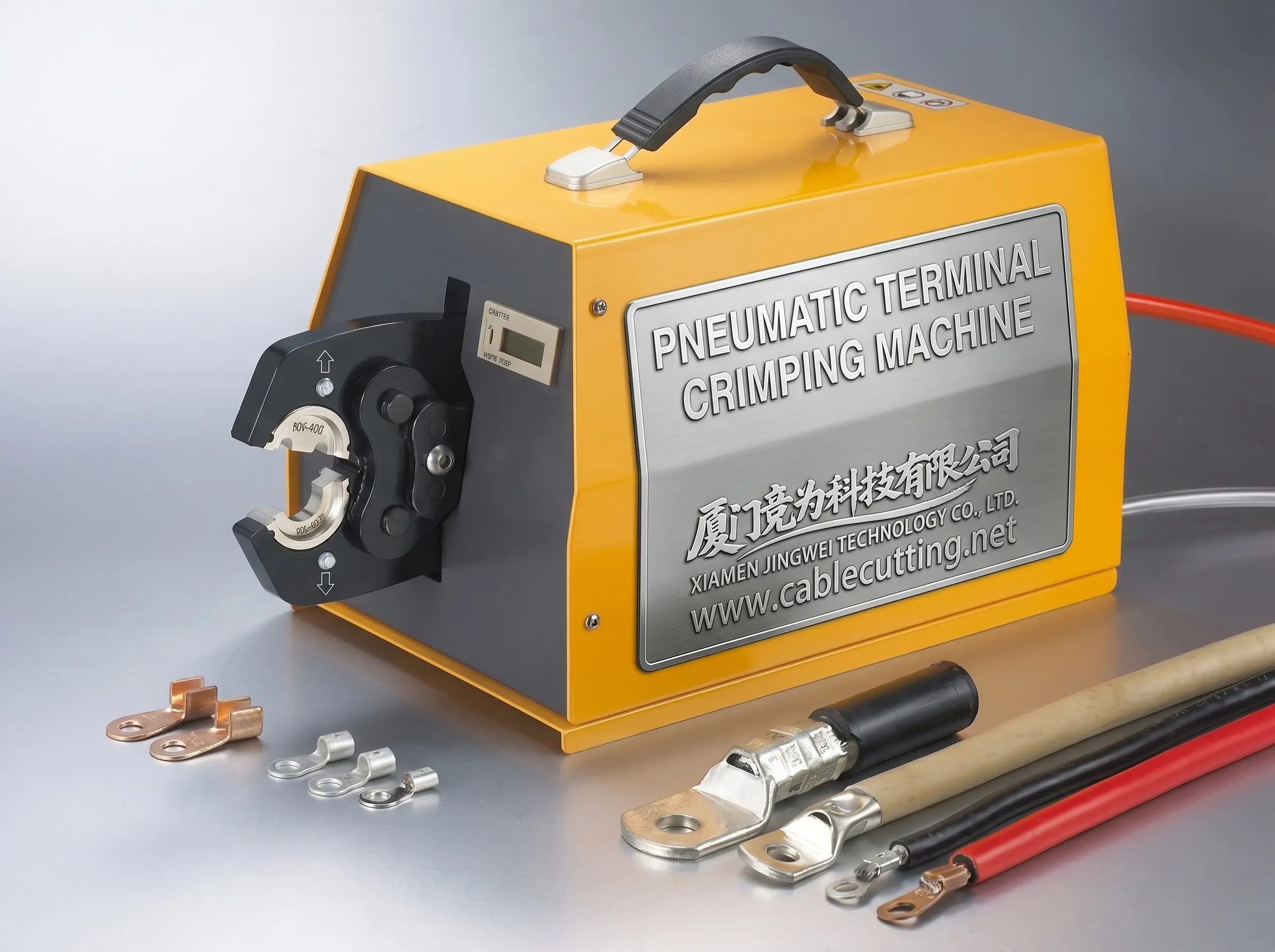 เครื่องปั๊มหัวเทอร์มินัล Pneumatic รุ่น WPM-300L | เครื่องปั๊มสายไฟประสิทธิภาพสูงจาก JINGWEI