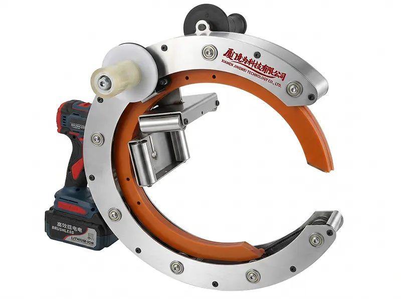 เครื่องพันฟิล์มรอบท่อมือถือ HROW-450 | เครื่องพันฟิล์มยืดสำหรับท่อ ไม้ และผลิตภัณฑ์ยาว