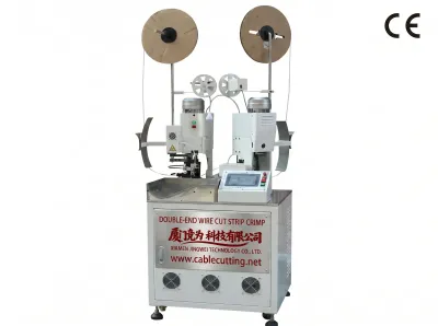 เครื่องตัดปอกจีบปลายสายสองด้านอัตโนมัติ WPM-188 Wire Cut Strip Crimp Machine - เครื่องย้ำสายไฟอัตโนมัติ