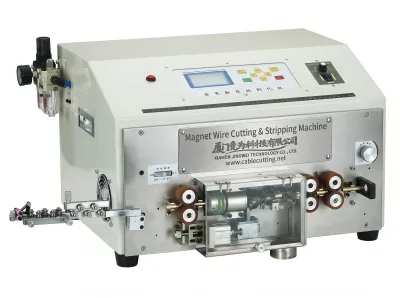 เครื่องตัดและปอกลวดแม่เหล็กทองแดงอัตโนมัติ WPM-0525 - เครื่องแปรงลวดกึ่งอัตโนมัติ