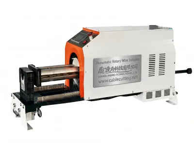 เครื่องปอกสายไฟนิวเมติกหมุนอัตโนมัติ เส้นผ่านศูนย์กลางสูงสุด 50 มม. WPM-X600 - เครื่องแปรงลวดกึ่งอัตโนมัติ