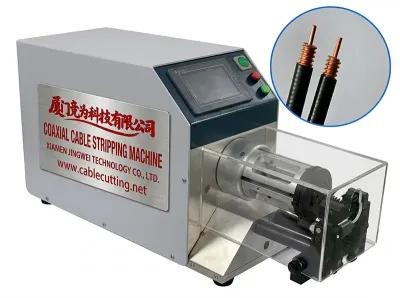เครื่องปอกสายโคแอกเชียลกึ่งอัตโนมัติ LCD 600W WPM-8608 - เครื่องตัดและปอกสายไฟ