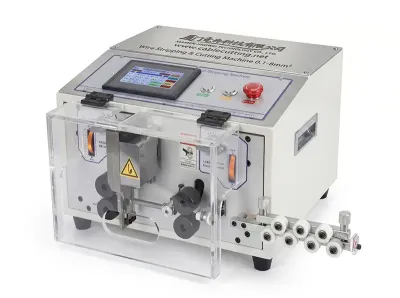 เครื่องปอกตัดสายไฟอัตโนมัติควบคุมหน้าจอสัมผัส 0.1-8mm² WPM-ES - เครื่องปอกสายไฟอัตโนมัติ