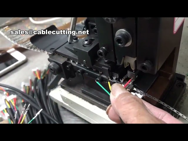 เครื่องปอกสายไฟและ Crimp ขั้วต่อกึ่งอัตโนมัติ | เครื่องมือ Crimp สายไฟประสิทธิภาพสูง
