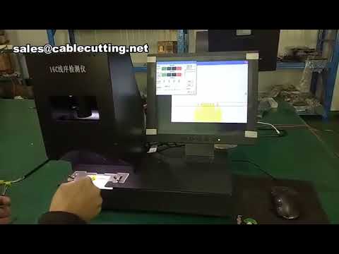 เครื่องตรวจจับลำดับสีสายไฟ อุปกรณ์ตรวจสอบสายแถบอัตโนมัติ รุ่น mp4