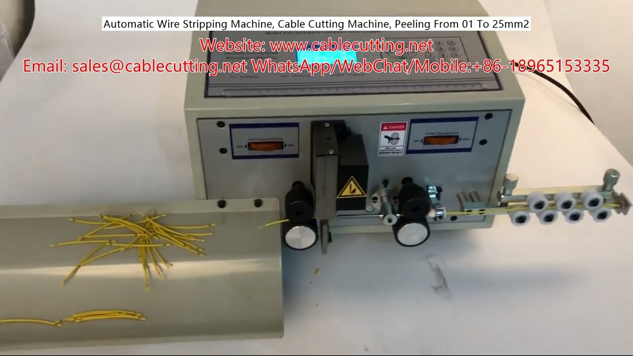 เครื่องปอกและตัดสายไฟอัตโนมัติ รองรับขนาด 0.1-25mm² เพิ่มประสิทธิภาพการผลิต