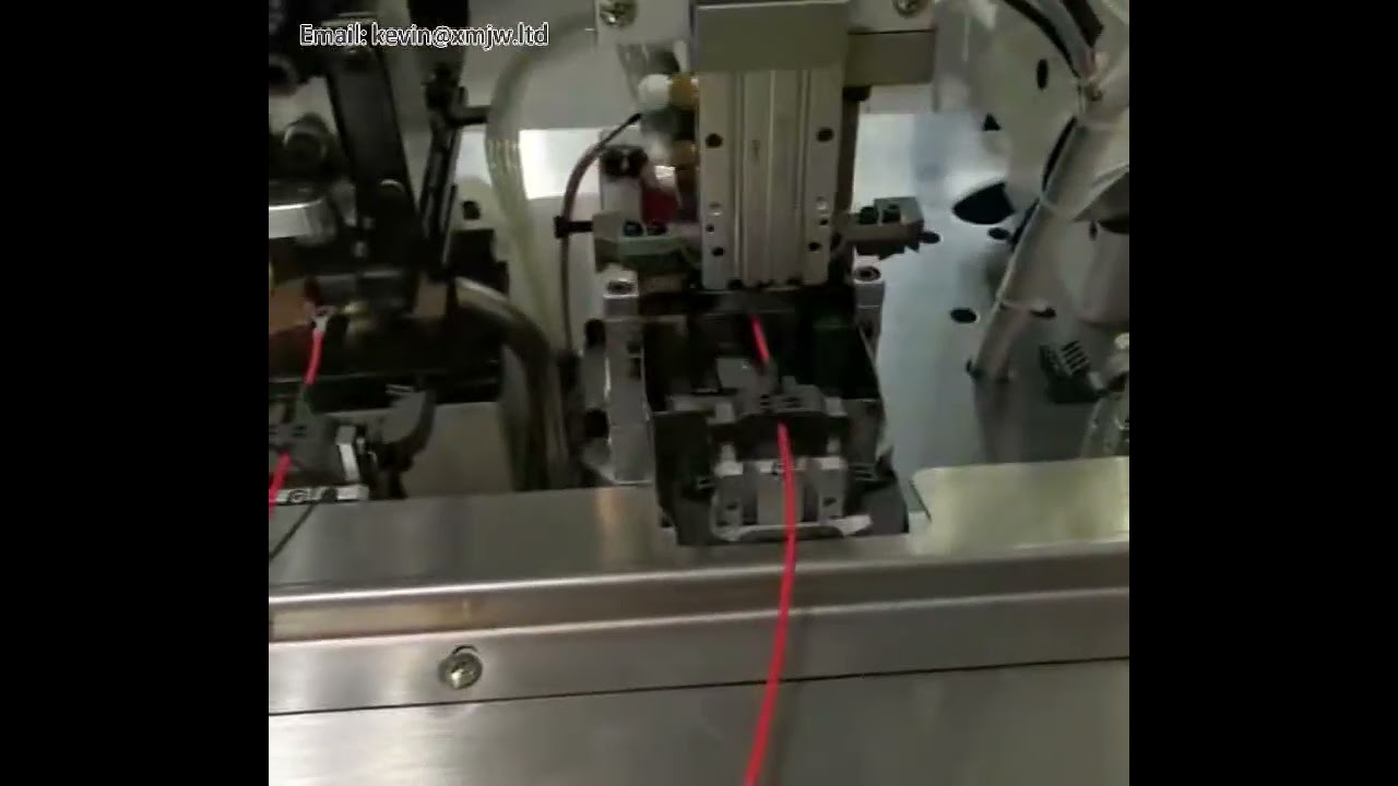 เครื่องตัด ปอก Crimp และสวมปลอกหุ้มกันความร้อนอัตโนมัติเต็มรูปแบบ | เพิ่มประสิทธิภาพการผลิต