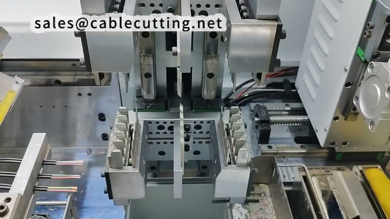 เครื่องแยกและชุบดีบุกสายแบนอัตโนมัติ | ขั้นตอนการปอกและชุบสายไฟ