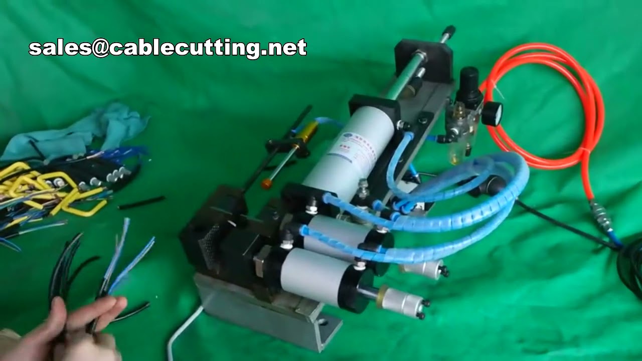 เครื่องปอกสายไฟทองแดงรุ่น JG-310 Pneumatic ใช้แก๊สและไฟฟ้า เครื่องปอกสายไฟประสิทธิภาพสูงสำหรับโรงงาน