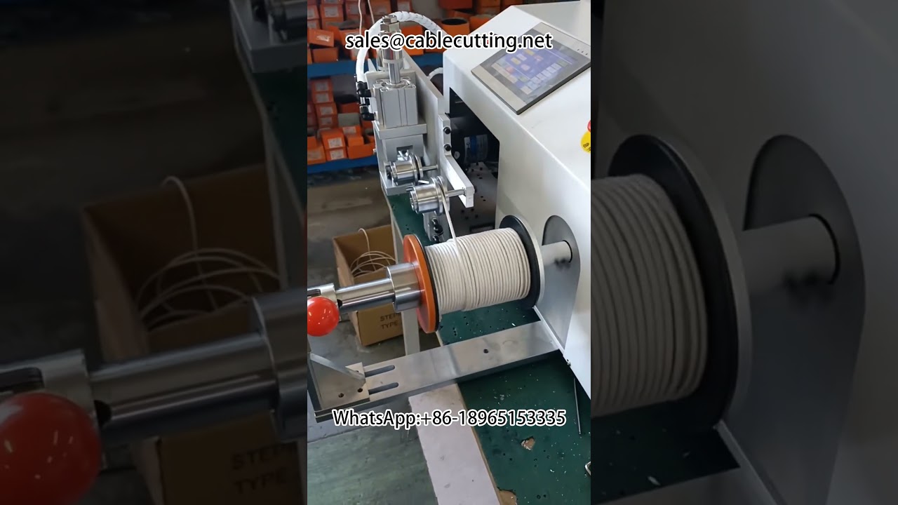 เครื่องนับ ตัด ม้วนสายไฟอัตโนมัติ ระบบวัดความยาว | เครื่องม้วนสายไฟนับเมตร #wirewind