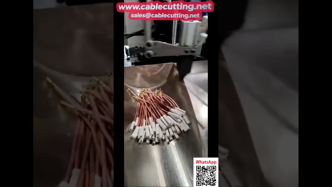 เครื่อง crimp สองหัวอัตโนมัติ พร้อมใส่ Housing หัวเดียว รวดเร็ว แม่นยำ