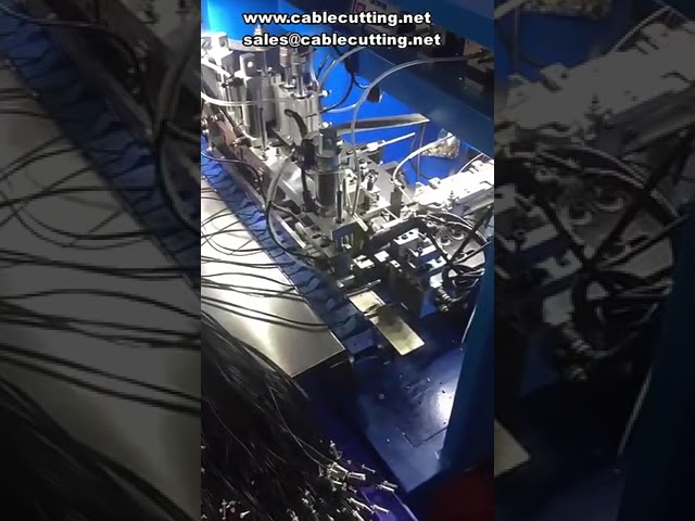 เครื่องลอกฉนวนบิดและดีบุกสายไฟหลายแกนอัตโนมัติสำหรับอุตสาหกรรม