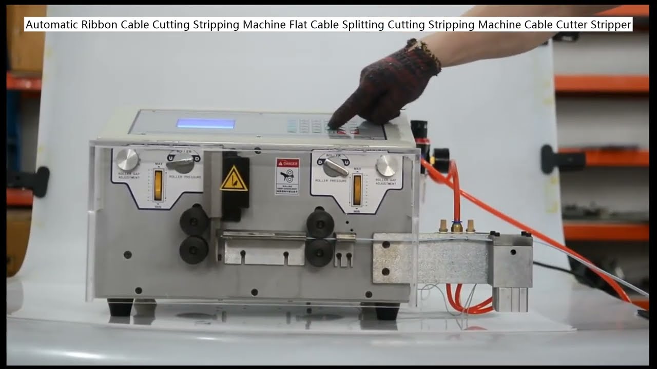 เครื่องตัดปอกสายไฟแบบแบนอัตโนมัติ | เครื่องแยกตัดปอกสายริบบอนอัจฉริยะ