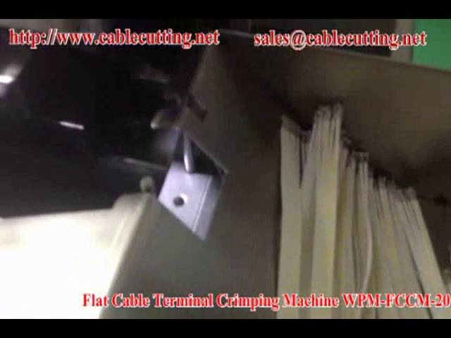 เครื่อง crimping สายแบนอัตโนมัติ WPM FCCM-20 | เครื่องกดขั้วต่อสายไฟความเร็วสูง
