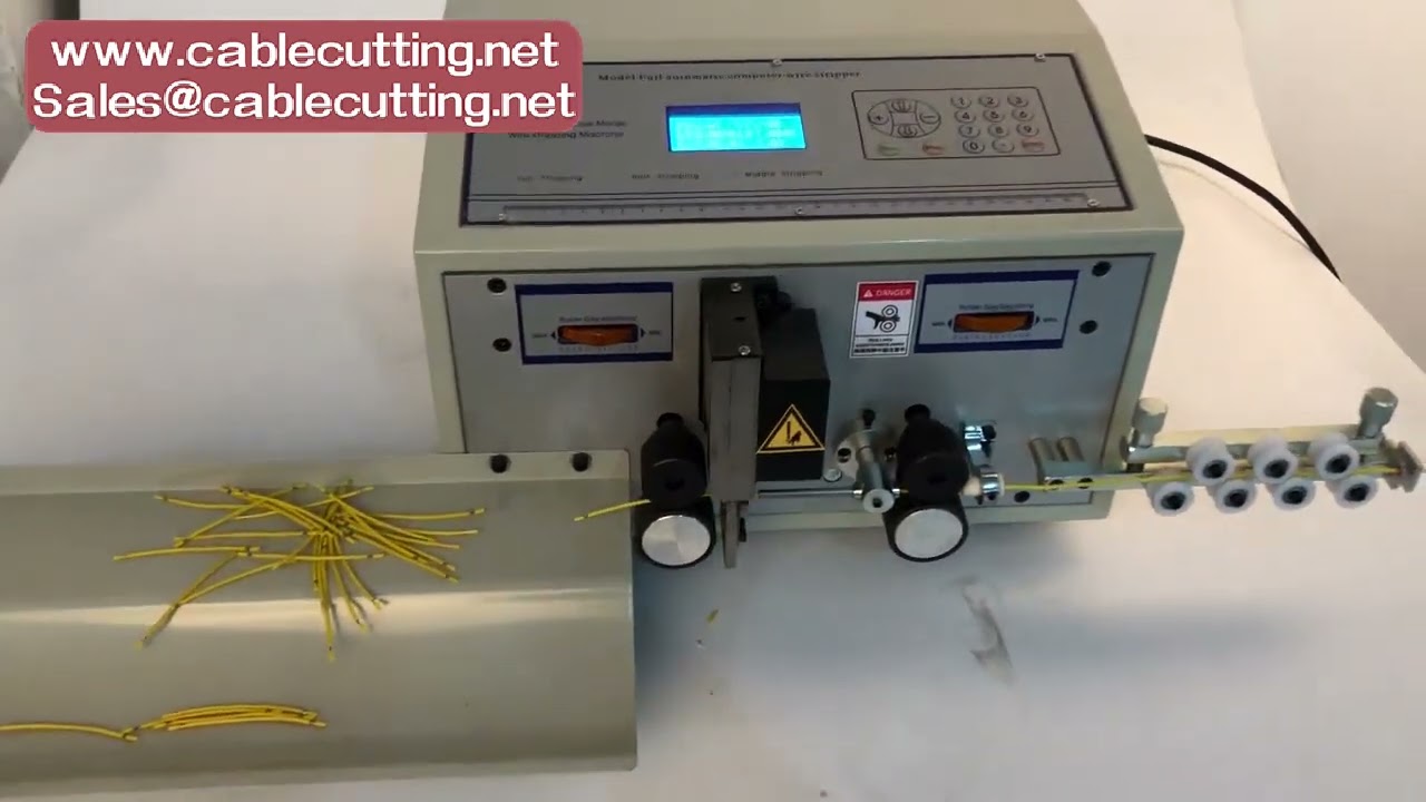 ชุดเครื่องปอก ตัด และคริมป์สายไฟอัตโนมัติ 1.5T 0.75kW พร้อมหัวคริมป์แนวนอน | เพิ่มประสิทธิภาพการผลิต