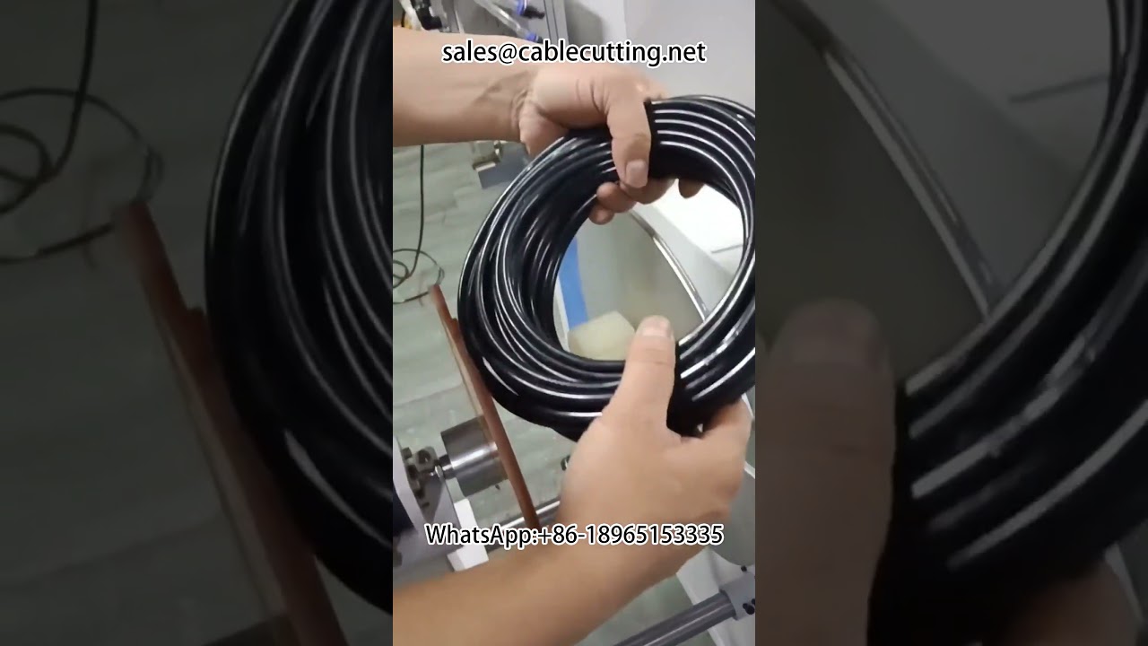 เครื่องนับ แยก ตัด และม้วนท่อน้ำหยดอัตโนมัติ วัดความยาวแม่นยำ เพิ่มประสิทธิภาพการผลิต