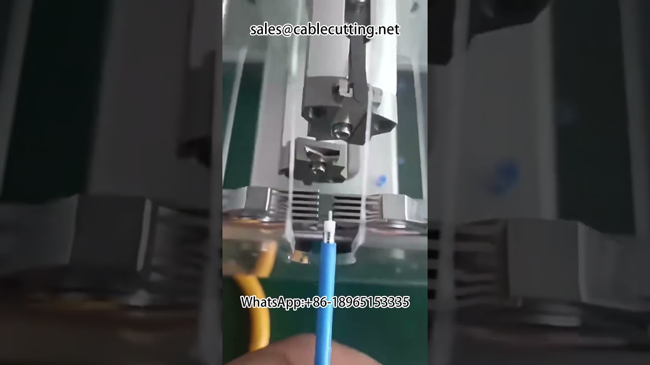 เครื่องปอกสายโคแอกเชียลความแม่นยำสูง | เครื่องผลิตสายไฟอัตโนมัติสำหรับอุตสาหกรรม
