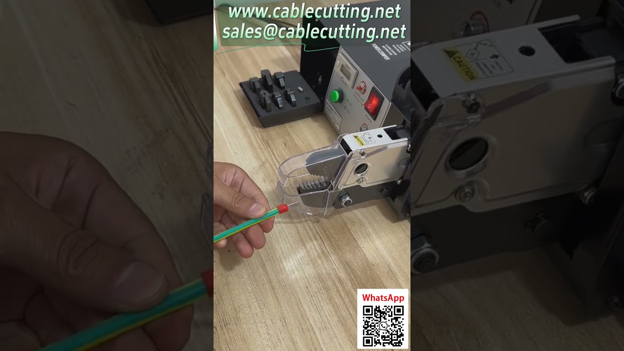 เครื่องตัด-ปอก-Crimp ขั้วต่อไฟฟ้าอัตโนมัติ ครบจบในเครื่องเดียว เสียบปลั๊กใช้งานทันที #อัตโนมัติ