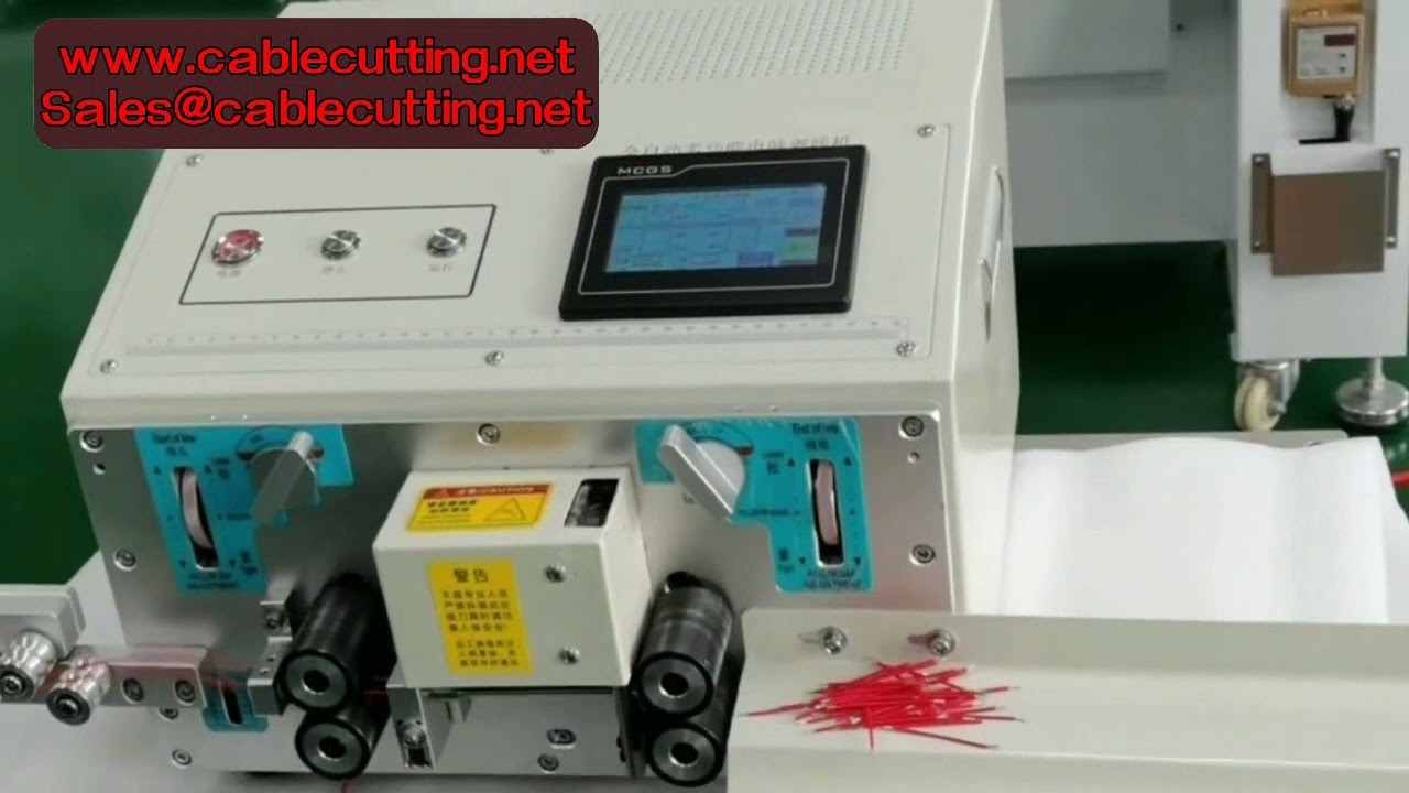 เครื่องตัดปอกสายไฟอัตโนมัติ 2 เส้น ไฟฟ้า – เครื่องปอกและตัดสายไฟระบบอัตโนมัติเต็มรูปแบบ