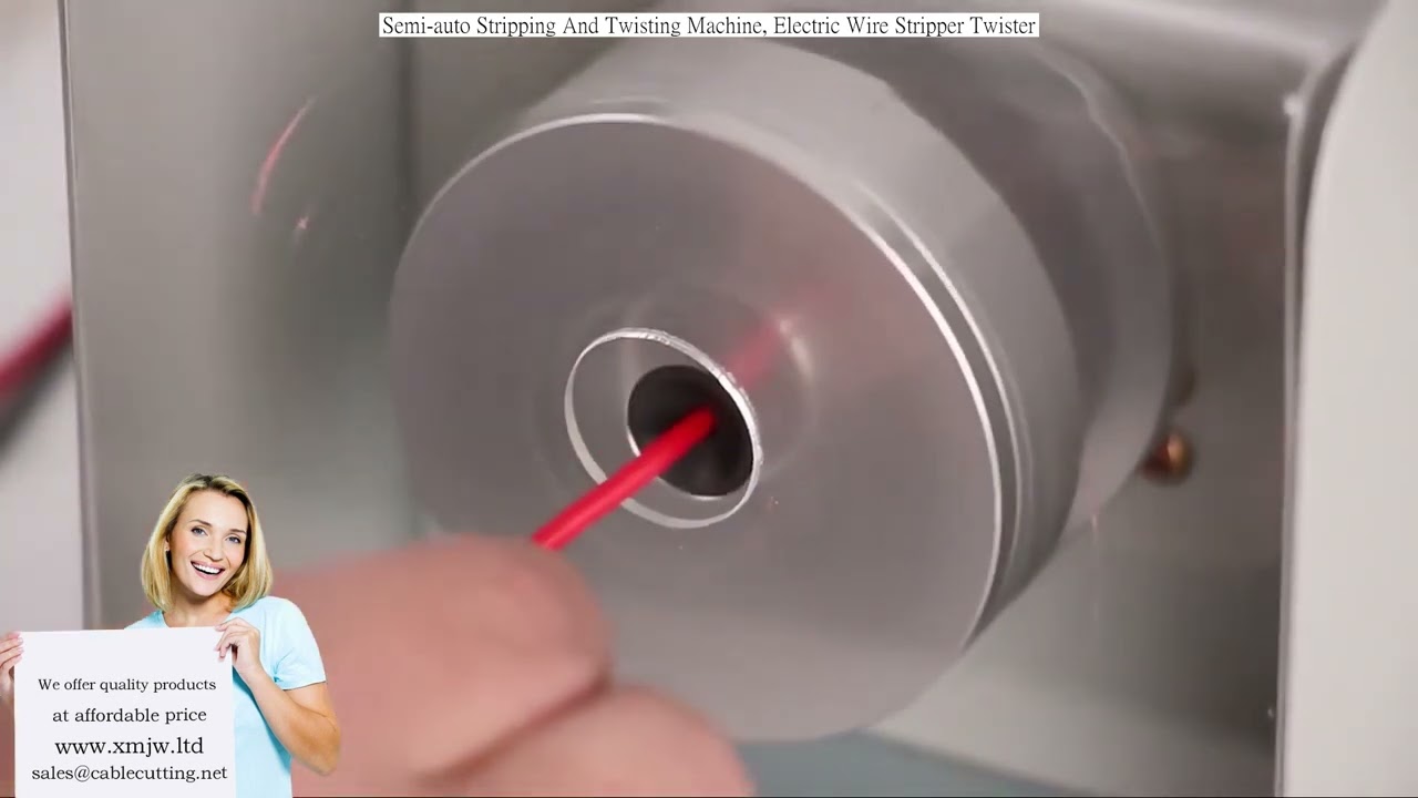 เครื่องปอกและบิดสายไฟกึ่งอัตโนมัติ | เครื่องปอกสายไฟไฟฟ้าอัจฉริยะ