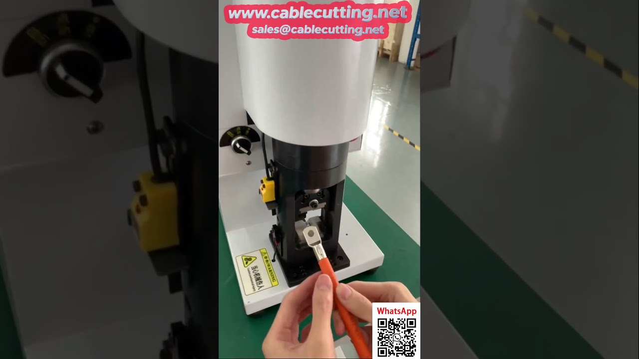 เครื่องย้ำสายไฮดรอลิกกึ่งอัตโนมัติ รองรับขนาด 1-200 ตร.มม. สำหรับโรงงานอุตสาหกรรม
