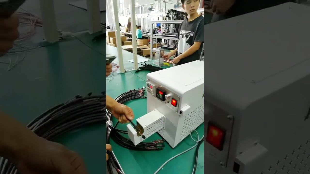 เครื่องเป่าลมร้อนสำหรับหดปลอกสายไฟไฟฟ้าบริสุทธิ์ ใช้งานจริง | เครื่องหดปลอกสายไฟอัตโนมัติ