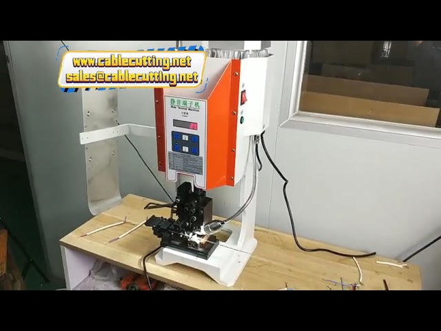 เครื่อง crimping ขั้วต่อสายไฟกึ่งอัตโนมัติ | เพิ่มความเร็วและแม่นยำในงานผลิต