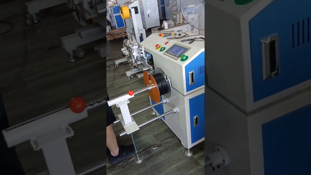 เครื่องนับระยะทาง เคลื่อนที่ ตัด และม้วนลวดอัตโนมัติ ขนาด 1-15 มม. #machine