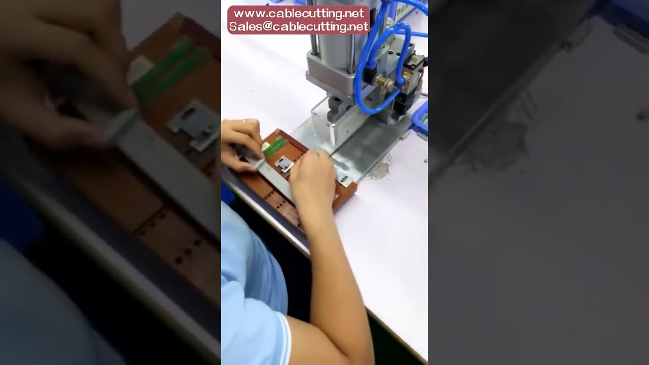 เครื่องย้ำสาย IDC นิวแมติกสำหรับสายแบนและขั้วต่อริบบิ้น | รวดเร็วและแม่นยำ