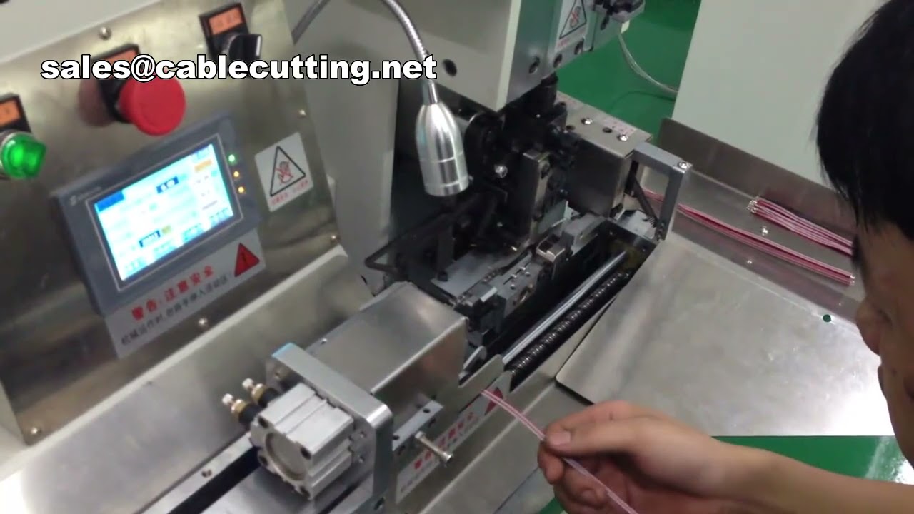 Cable Connector Crimping Machine Automatic Remove The Middle Insulation Chang Zhou Hechang Machinery