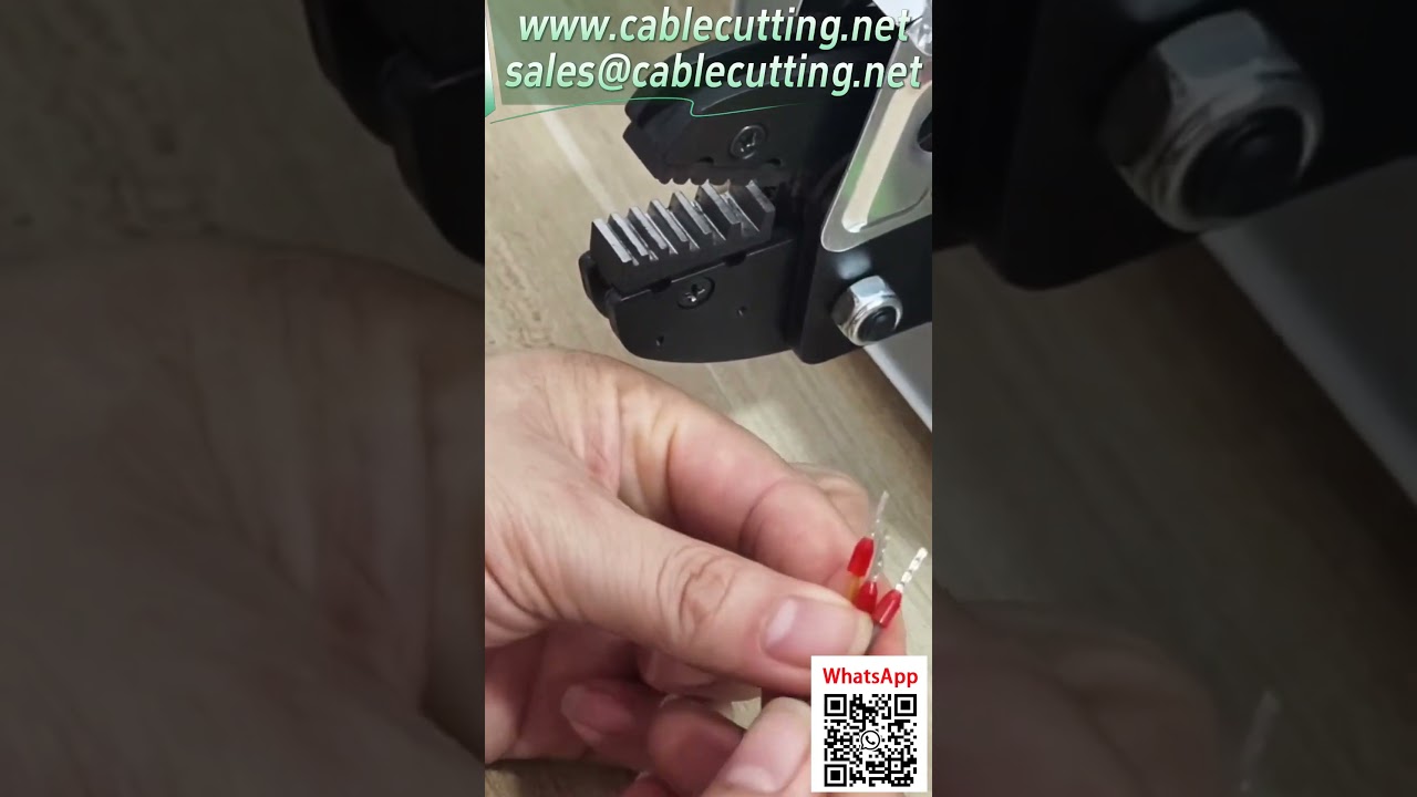 สาธิตการกดขั้วต่อท่อ 0508 ด้วยเครื่องกดขั้วต่อไฟฟ้าไฟฟ้า | เครื่อง crimp ขั้วต่อสายไฟอัตโนมัติ