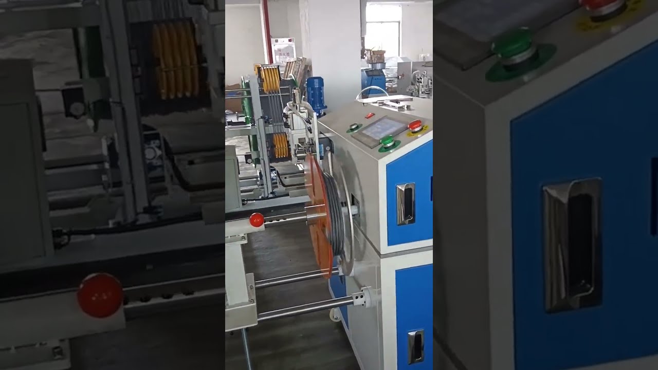 เครื่องจักรอัตโนมัติ นับ ตัด ม้วนสายไฟ และขดลวด พร้อม Pay off 500kg