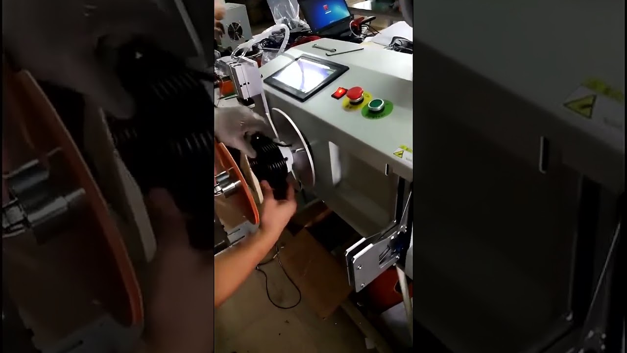 เครื่องตัดและวัดความยาวอัตโนมัติ 4 สถานี สำหรับม้วนสาย HDMI, Optical Fiber, AOC | เพิ่มประสิทธิภาพการผลิต