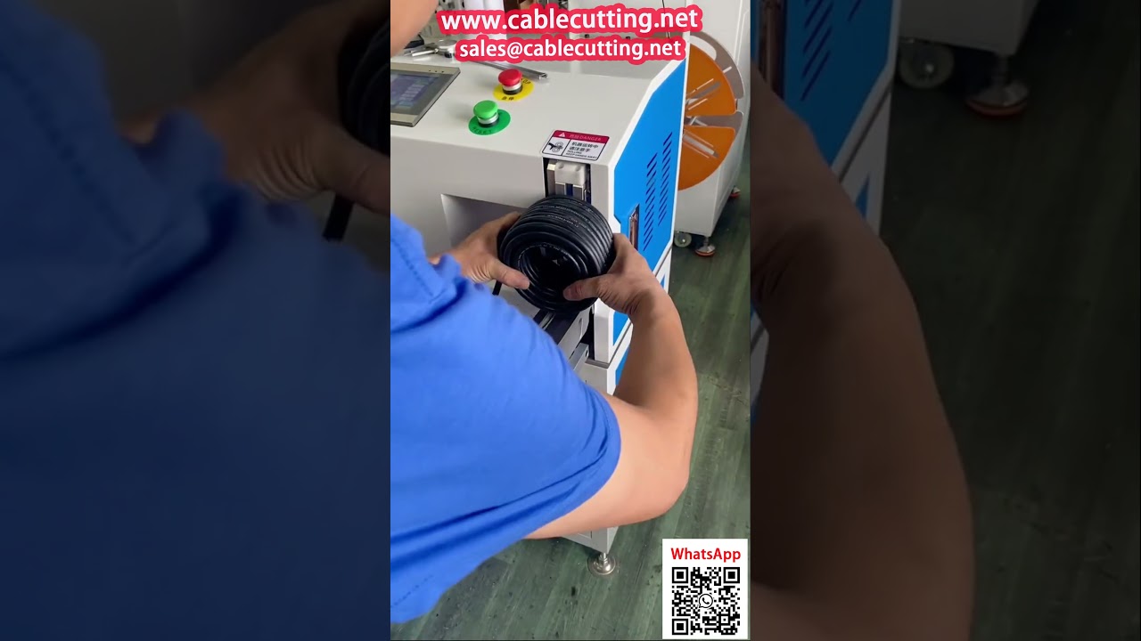 เครื่องจักรอัตโนมัติสำหรับสายไฟกำลัง ครบวงจรในเครื่องเดียว: นับ วาง ม้วน มัด
