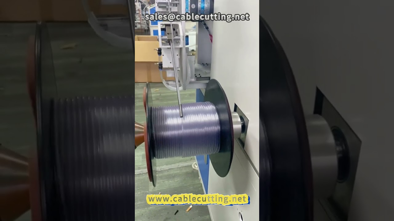 เครื่องม้วนมิเตอร์อัตโนมัติ จัดเรียงอย่างเป็นระเบียบ | ท่อทางการแพทย์ สายไฟและเคเบิล แถบยาง