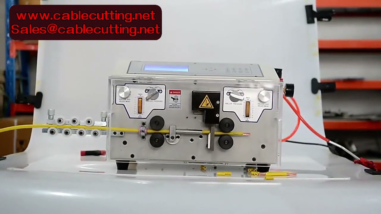 เครื่องปอกสายไฟอัตโนมัติ 450W ระบบขับเคลื่อน 4 ล้อ เส้นผ่านศูนย์กลางสูงสุด 10 มม.