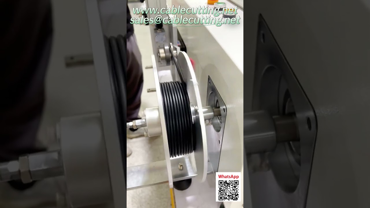 เครื่องม้วนสายไฟอัตโนมัติพร้อมระบบนับเมตรแม่นยำ สายเคเบิลครบวงจร