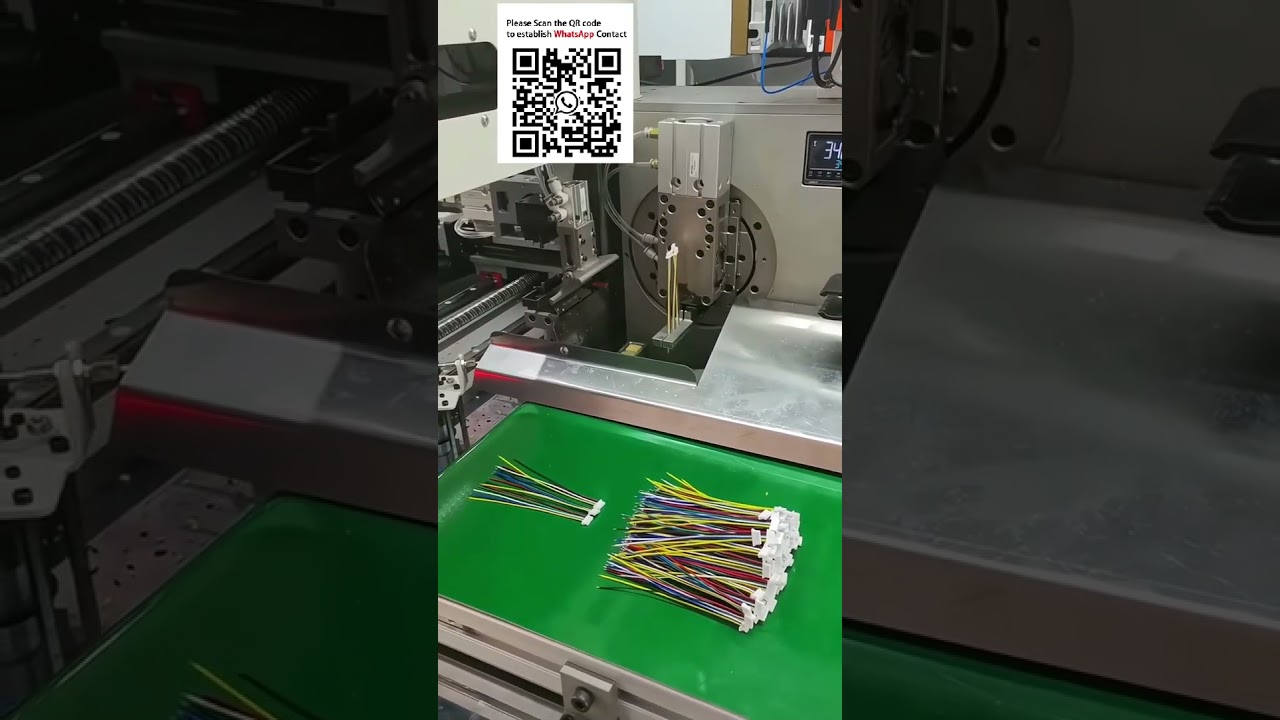 เครื่องจักรอัตโนมัติสำหรับใส่หัวเสียบและชุบดีบุกสายไฟหลากหลายประเภท