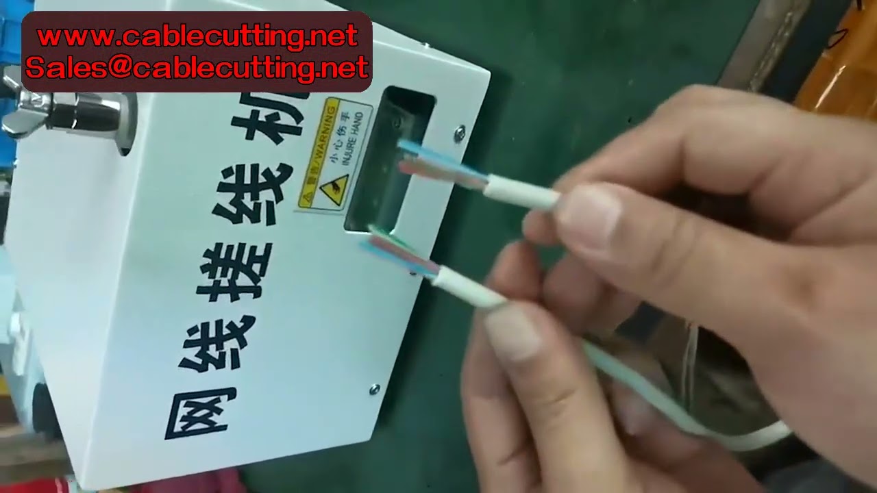 เครื่องทำสายเคเบิลเครือข่าย RJ45 RJ12 และเครื่องยืดเส้นลวด Cat6