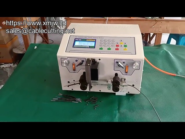 เครื่องตัดและปอกสายเคเบิลมอเตอร์ไฟฟ้า 2 ชั้น อัตโนมัติ สำหรับพันขดลวด