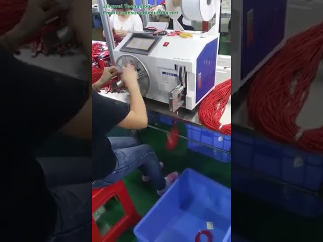 เครื่องม้วนสายไฟอัตโนมัติและเครื่องบิดสายเคเบิล ขดลวดอัตโนมัติ