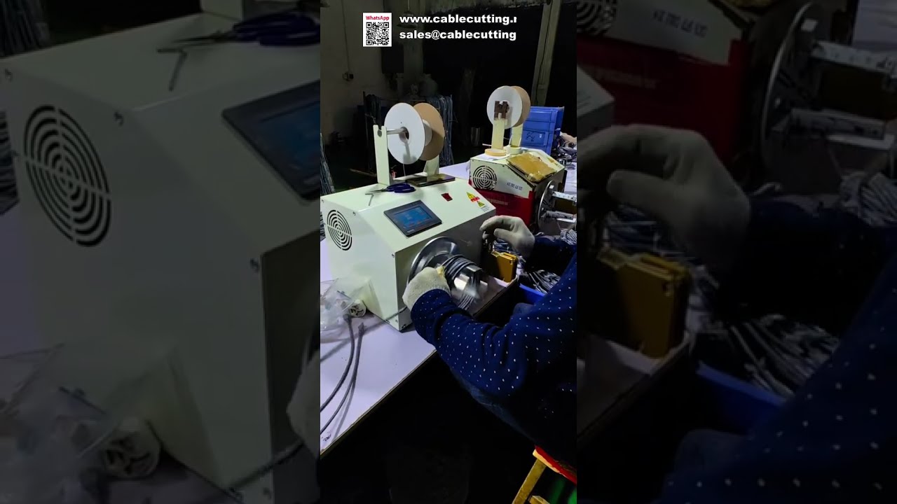 สาธิตการทำงาน เครื่องพันและมัดลวดอัตโนมัติในโรงงาน | Factory Demo