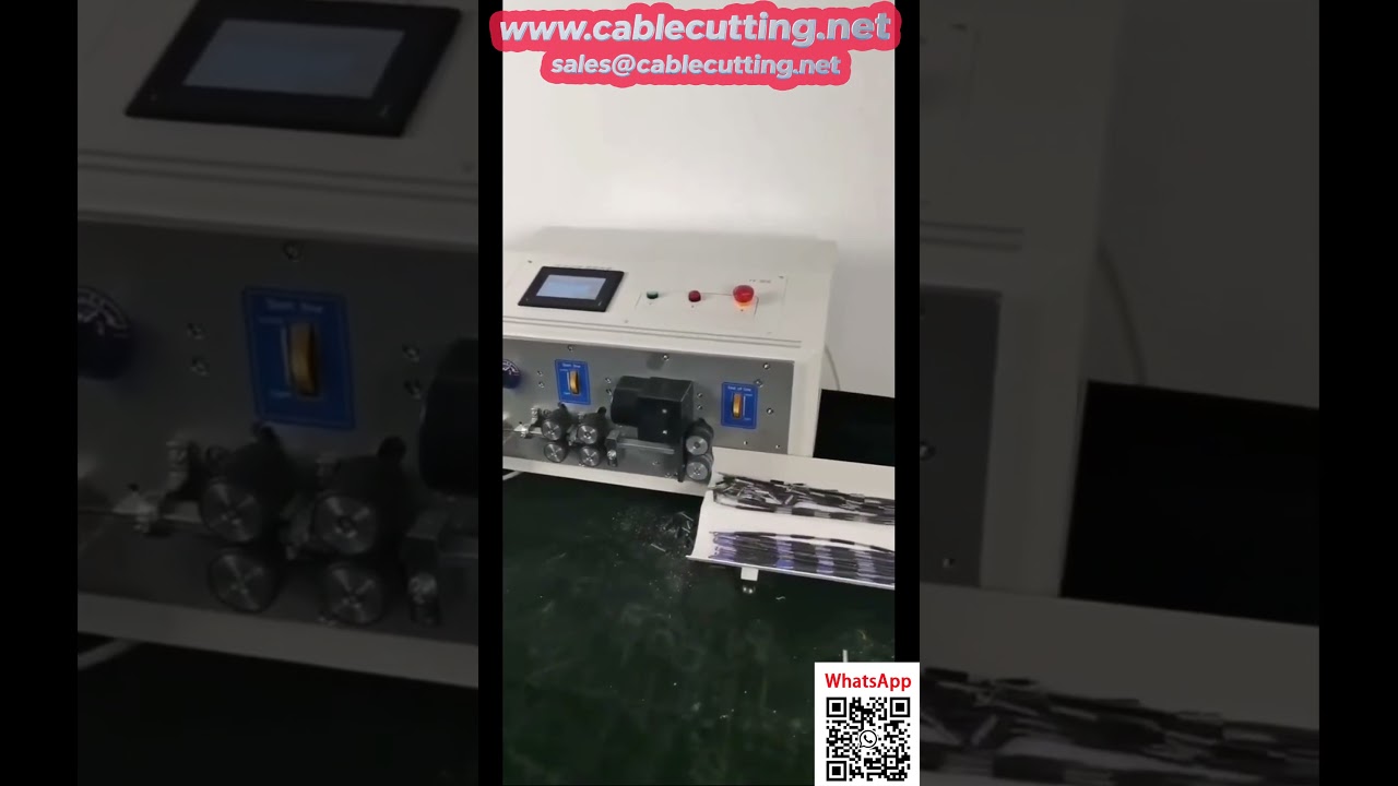 เครื่องปอกสายแบนอัตโนมัติความเร็วสูง รุ่นกลาง สำหรับสายไฟมีเปลือก