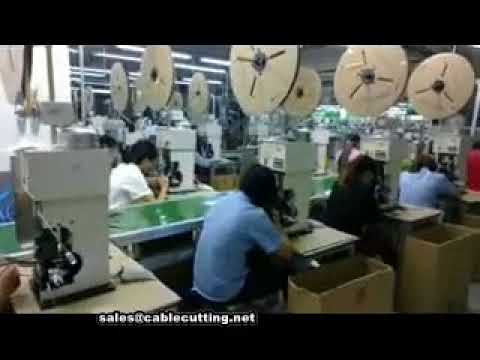 เครื่องปอกและย้ำสายไฟกึ่งอัตโนมัติประสิทธิภาพสูง | เครื่องปอกสายไฟอัตโนมัติ