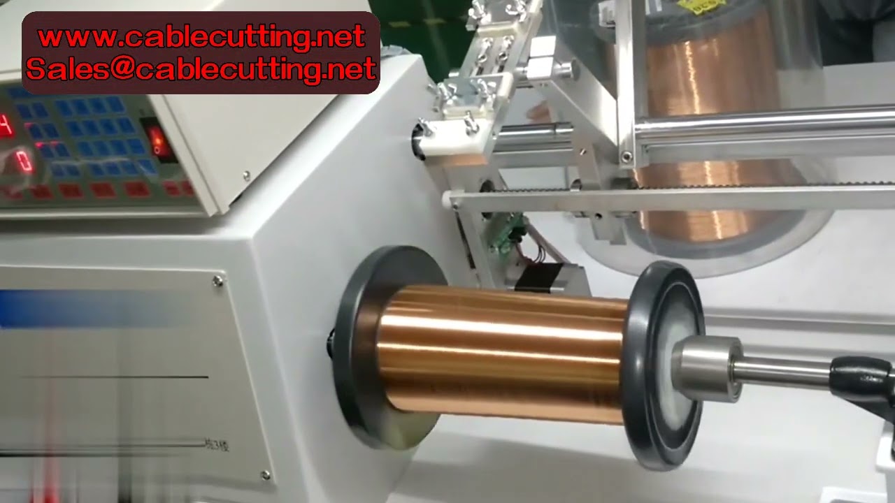 เครื่องพันขดลวด CNC-813 750W รองรับลวดขนาด 0.1-2.5mm สำหรับสายเคเบิลพลังงานใหม่