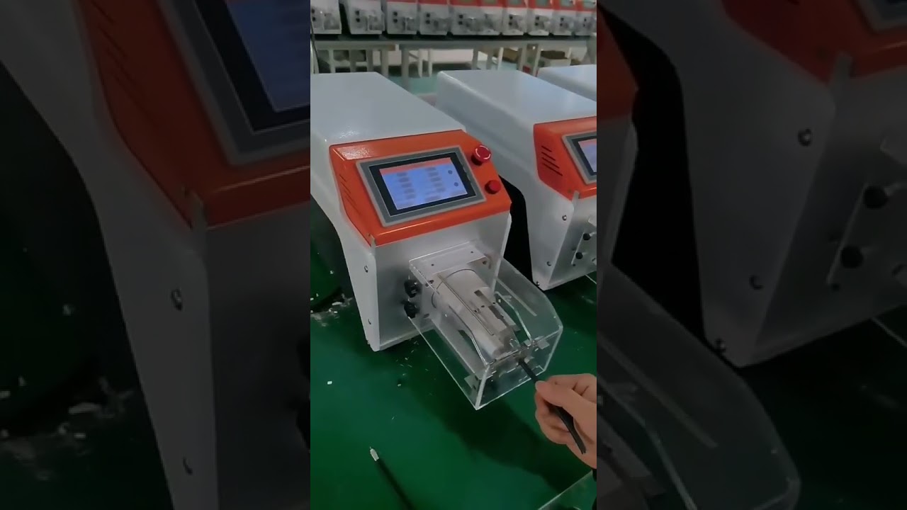 เครื่องปอกสายโคแอกเชียลอัตโนมัติ | ปอกปลอกหุ้มด้านนอกอย่างแม่นยำ