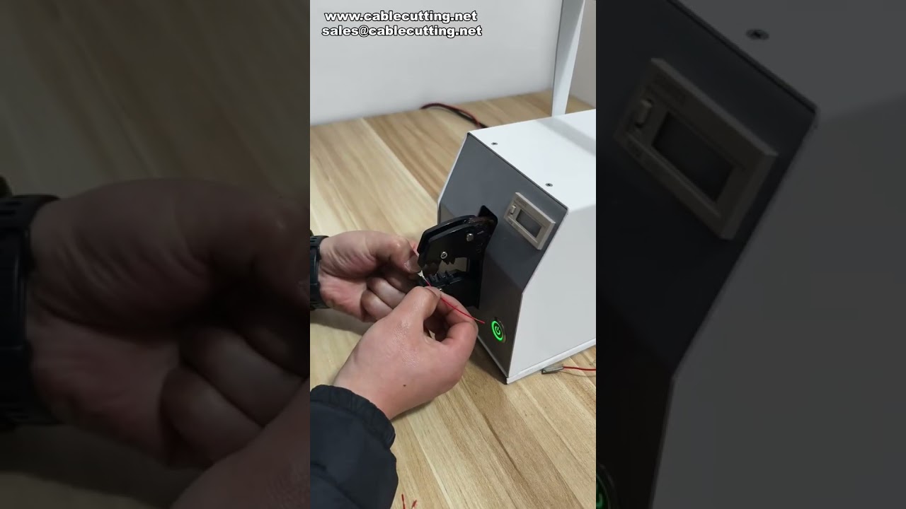 เครื่องย้ำขั้วต่อสายไฟอัตโนมัติ สำหรับสายไฟเบอร์เล็ก 0-14 AWG