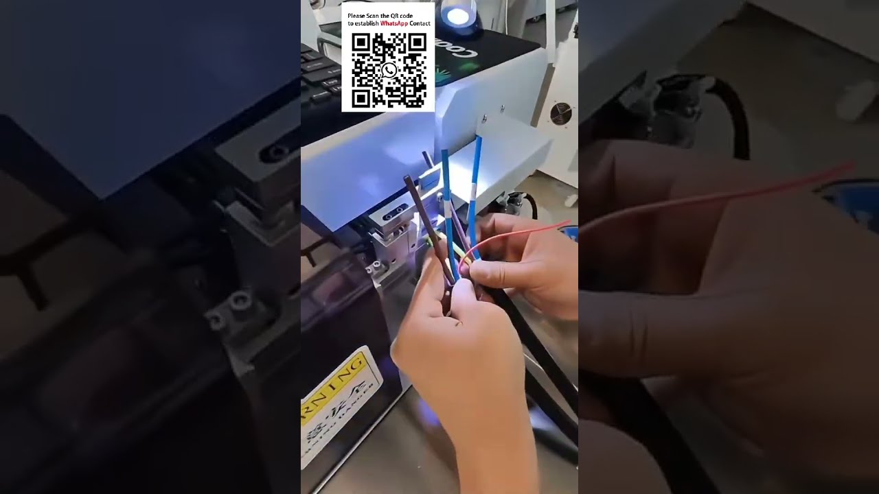 เครื่องทำท่อหดความร้อนอัตโนมัติ พิมพ์ ใส่ อบ สายชาร์จ EV | เพิ่มความแม่นยำในการผลิต
